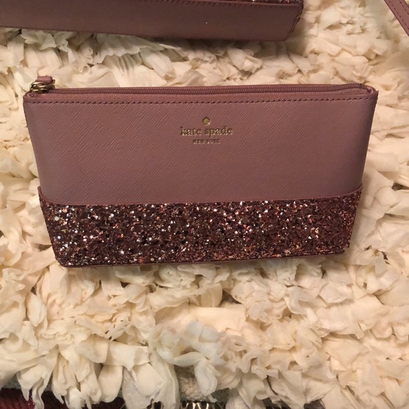 💓 LAST ONE - NWT Kate Spade Pink Sparkle Bag Set - Picture 2 of 7